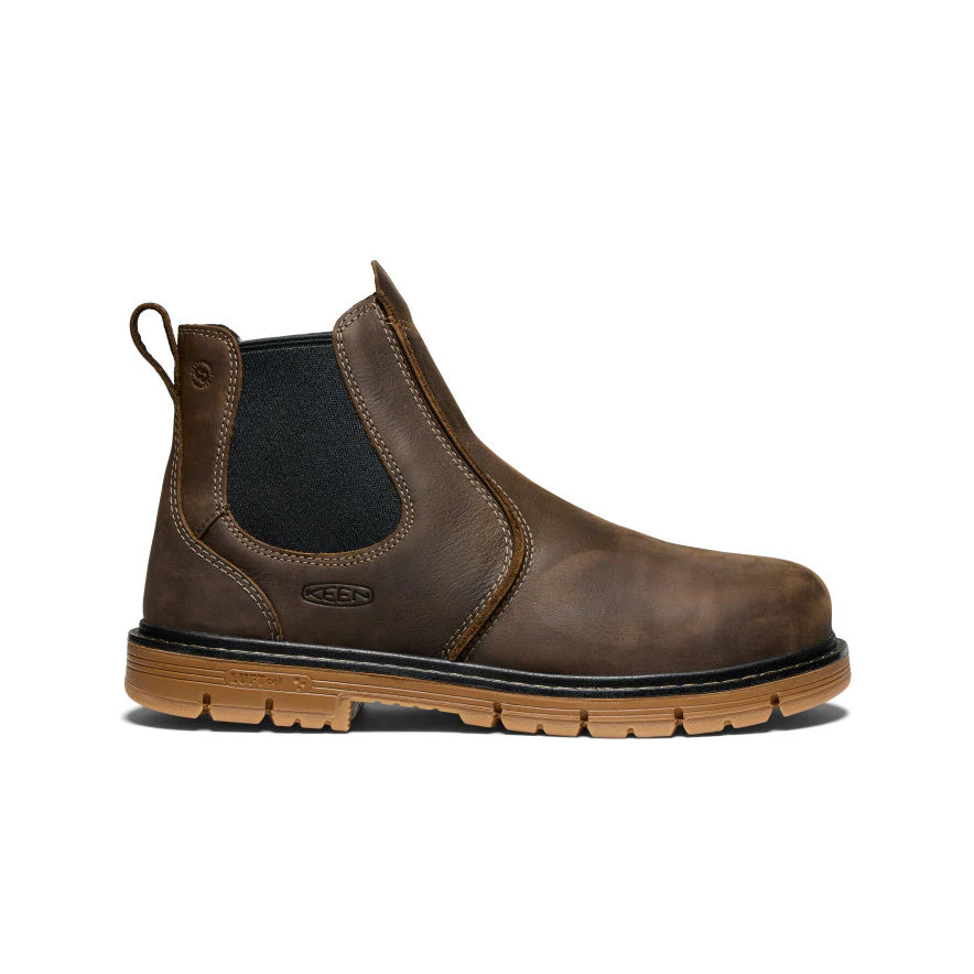 KEEN Men's San Jose Pull-On 90° Brown Alloy Toe EH 1030647
