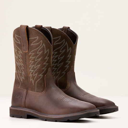 Ariat Groundbreaker Brown Square Toe Steel Toe 10020059