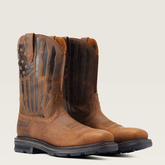 Ariat Men's Sierra Shock Shield Patriot Steel Toe Work Boot 10044426