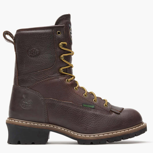 Georgia Men's High Heel Logger Steel Toe Waterproof EH G7313