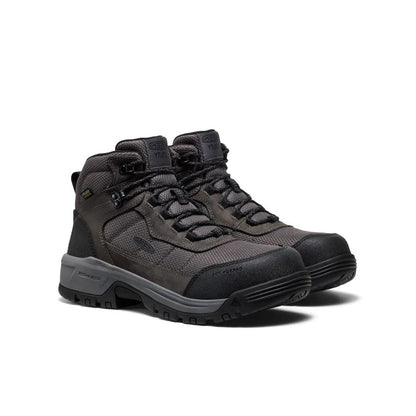 KEEN Men's Skokie Waterproof Work Boot Grey Carbon Fibre Toe EH 1031217