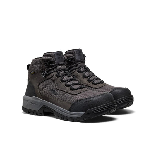 KEEN Men's Skokie Waterproof Work Boot Grey Carbon Fibre Toe EH 1031217