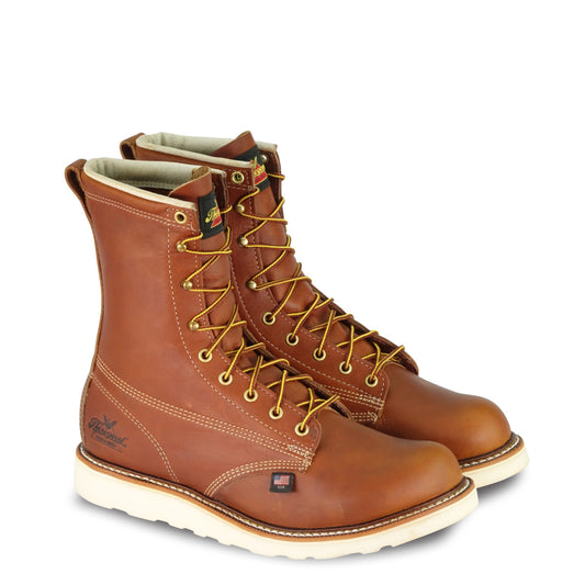 Thorogood 8" Plain Toe Tobacco Steel Toe 804-4364