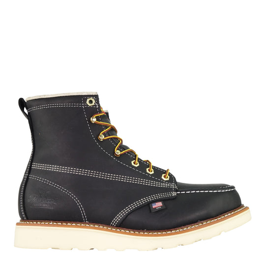 Thorogood 6" Moc Toe Wedge Black Steel Toe 804-6201