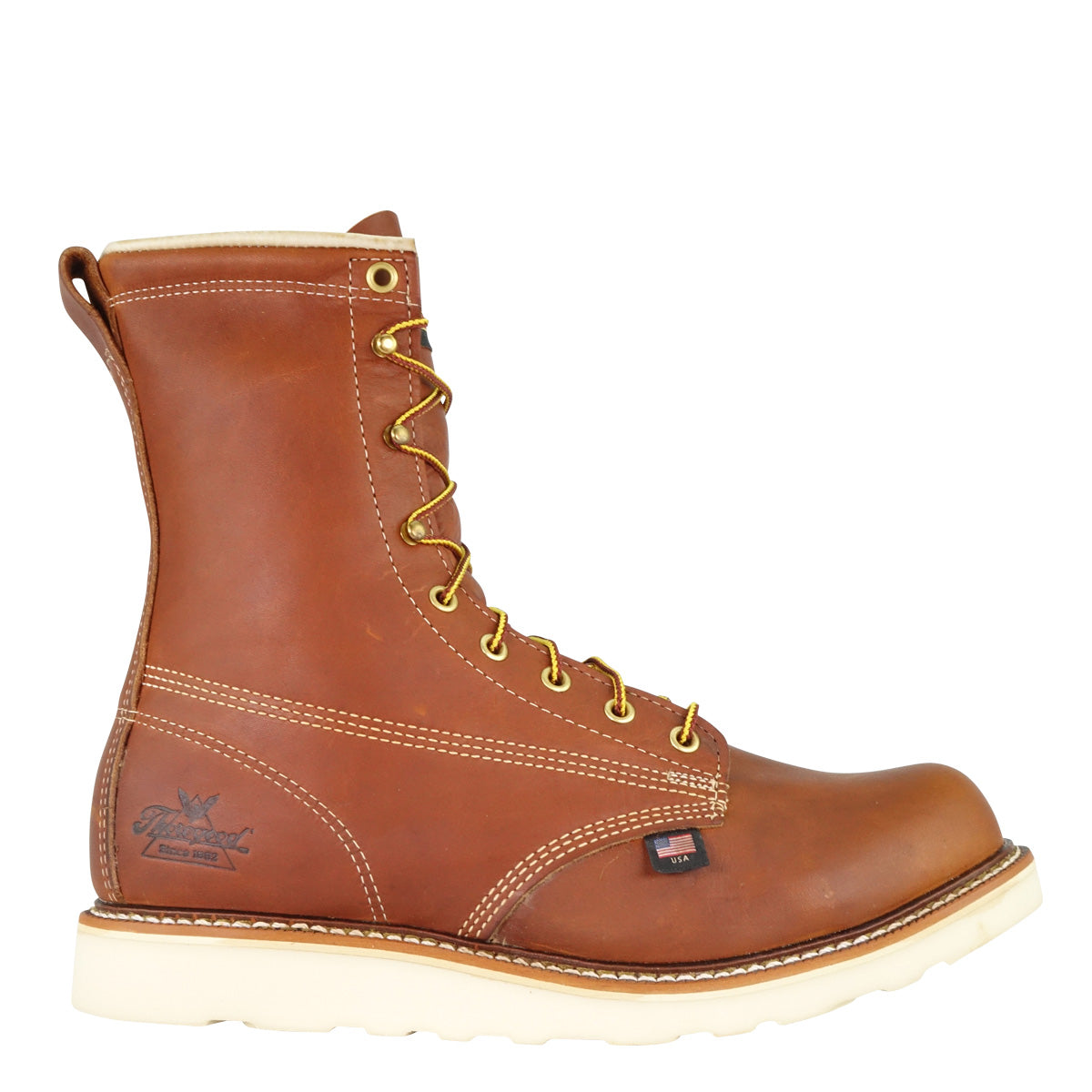 Thorogood 8" Plain Toe Tobacco Steel Toe 804-4364