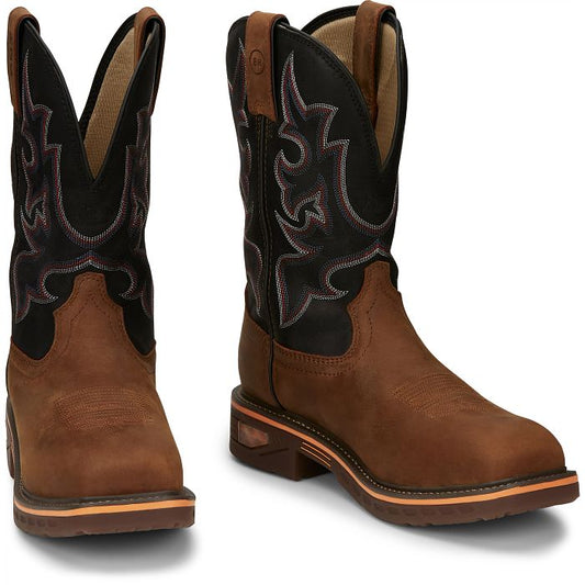Justin Resistor 11" Nano Composie Toe Work Boot CR4012