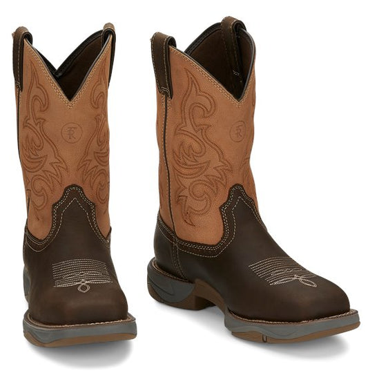 Tony Lama Junction Tan Square Toe Steel Toe RR3350