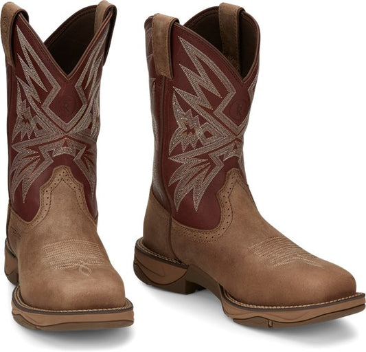 Tony Lama Bartlett Red Square Toe Steel Toe RR3359