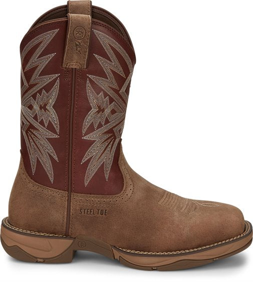 Tony Lama Bartlett Red Square Toe Steel Toe RR3359